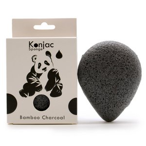 TKong-01-6xTeardrop Konjac Schwamm – Bambuskohle