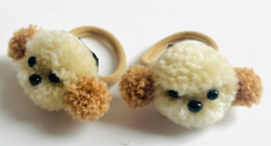 haar elastiek hondje set van 2 st