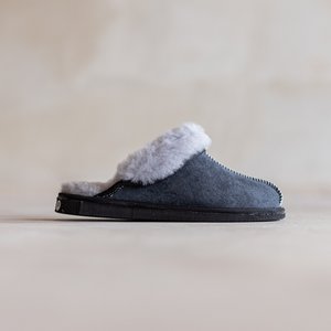 Ladies Slipper - Slip-on (Blue / gray)