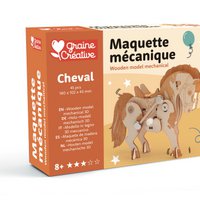 WOODEN MODEL 3D MECHANICAL HORSE