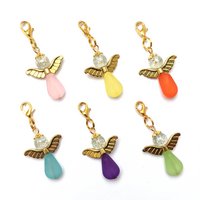 Guardian angel "Emma" keychain, 6-series set, gold-colored