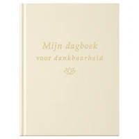 Fyllbooks Dagboek voor Dankbaarheid - Linnen crème met goudfolie