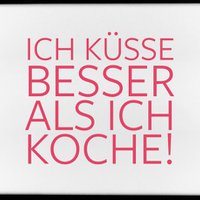 Magnet, 79 x 53mm, ICH KÜSSE BESSER ALS ICH KOCHE!