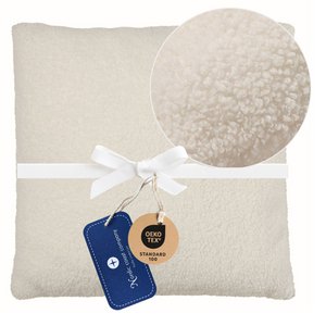 Dekokissen Teddy Elfenbein 50x50 cm