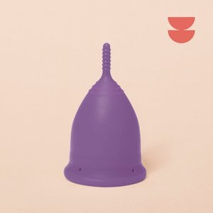 divine menstrual cup I Soft l Royal Purple l size M
