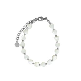 Bracelet | Mother of pearl hearts