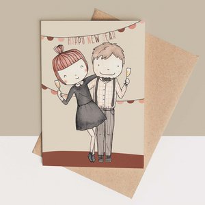 card + envelope - party couple