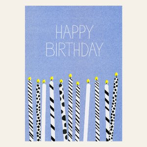 Risography Postcard - Happy Blue - DIN A6