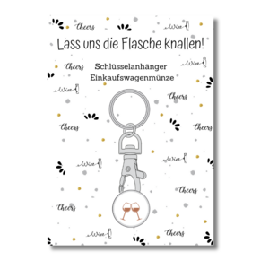 Winkelwagenmuntje – Laten we de fles opengooien