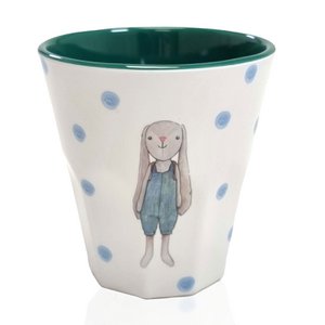 Melamin Becher grün "Hase Hugo"