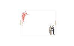 Folded greeting card (A6) in envelope for wedding Museum collection