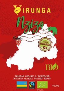 NZIZA Organic & Fairtrade Coffee 4kg Beans Regular_VRAC
