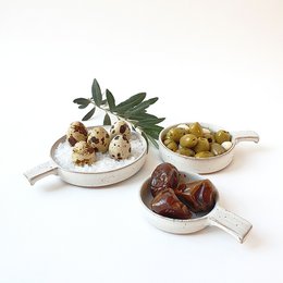 ANNA NERA Fairtrade keramiek Schaaltje - Bakje - Tapasbakje - Kaarsenhouder S