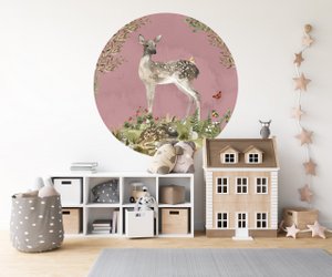 Wandkreis Tapete Wald 120 cm