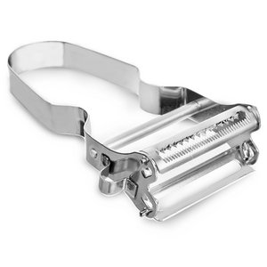 Fruit en fruitschil stalen dubbele 11,5 cm