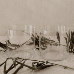 Trinkglas im 2er Set Papa & Kleines (VE = 4 Sets)