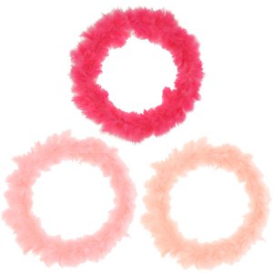 Verenkrans Inge om op te hangen, 3 kleuren, D38cm, binnenkant D21cm, roze/lichtroze/perzik