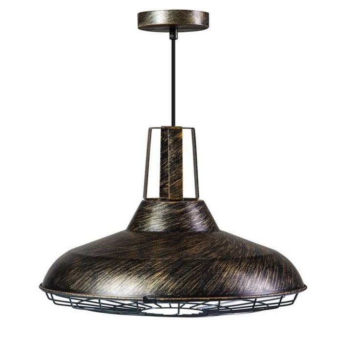 Hanglamp Cage zwart goud