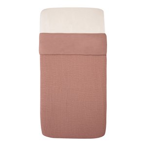 Tuck-Inn Decke für Kinderbett, 40 x 80 cm, Wellen, Dusty Pink