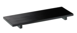 SUSHI TRAY ZWART  RH 30X11X2,5 CM BAMBOE