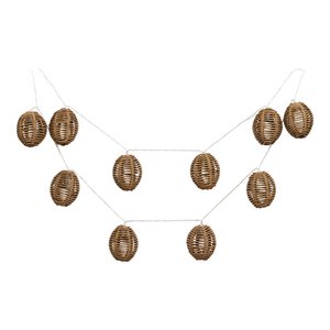 Carlisle LED Lichtslinger, polyrotan/metaal, natuur/zwart