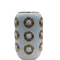 Goldene 3-Kreis-Vase (CV11617-12-CA-205321-WIT)