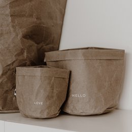 Paperbag sæt med 2 Hello Love (PU = 6 sæt)