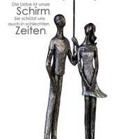 Skulptur"Umbrella"Poly,ant.silber