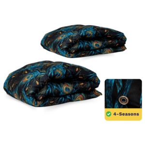 Zelesta Wonderbed 4 Seasons Double - Peacock Feathers (Available in 3 sizes)