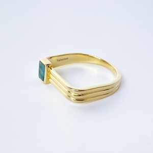 Ring nach unten - Vergoldet