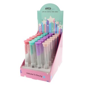 Glass Nail File - Transport Jar - 4 Colors
