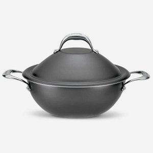 Invictum-VapSì Wok 24 cm. 2 Edelstahlgriffe
