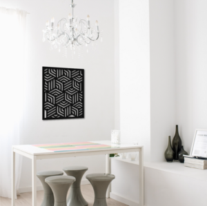 Schaken metalen wanddecoratie door Jacques