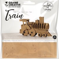 CARDBOARD TRAIN TROPHEE 190x110x40mm
