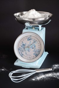 Retro kitchen scale Nathalie blue 3kg