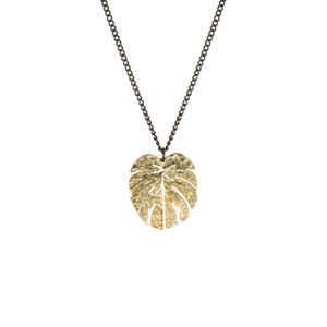 Coralie Tropical Leaf Necklace