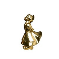 Küssendes Paar Frau 30 cm Gold