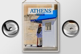Tin Sign Travel 30x40cm Athens Greece Evzone Guard