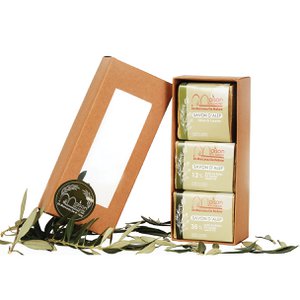 Geschenkbox mit 3 Aleppo-Seifen