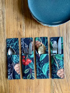 Kerstmotief Bestekhouder | Kerst bos