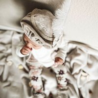 Luxe Pietenmuts | Beige velvet | Strik