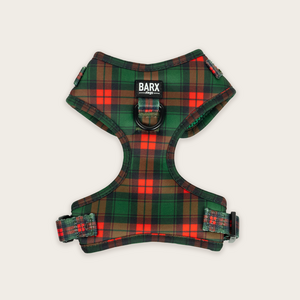 Adjustable Harness | Prancer's Plaid