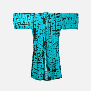 Kimono, JUDY - dark brown/turquoise