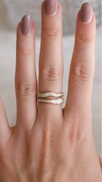 Doe - Double Layer Ice Cream Enamel Glaze Rings