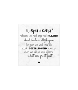 Marmoruntersetzer - Opa & Oma
