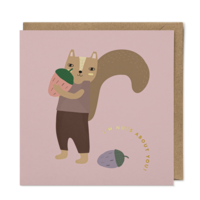 I'm Nuts About You! Card, Eco-Conscious Greeting Card