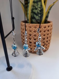 Natural stone Aquamarine guardian angels