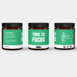 Geschenkkerze – FOCUS MOOD – Duftendes handgemachtes Sojawachs