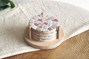 DIY -Paket Mosaik -Untersetzer (einschließlich Inhaber)