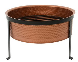 vuurkorf koper met standaard(ijzer)56x37